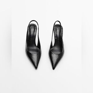 Massimo Dutti snakeskin heels
